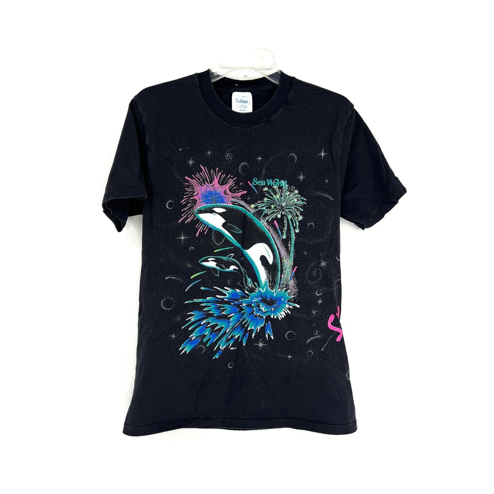 vintage 90s Sea World T-shirt souvenir Summer Nights T shirt tee M